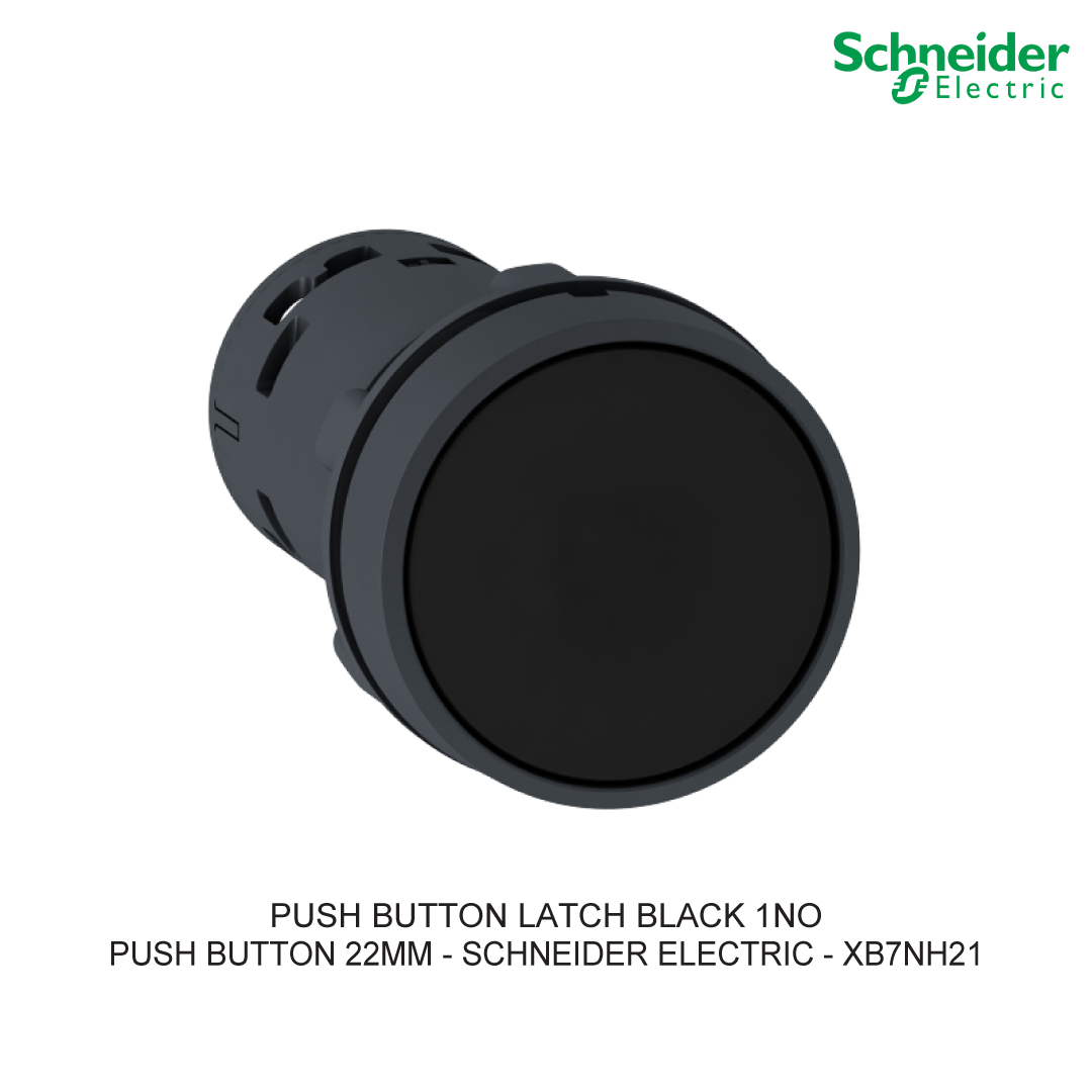 PUSH BUTTON LATCH BLACK 1NO