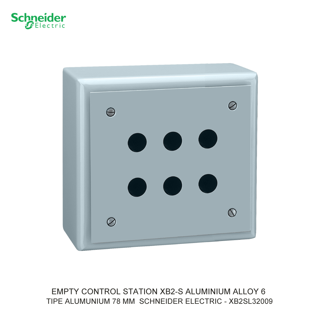 EMPTY CONTROL STATION XB2-S ALUMINIUM ALLOY 6 OPENINGS IN 3 COLUMNS