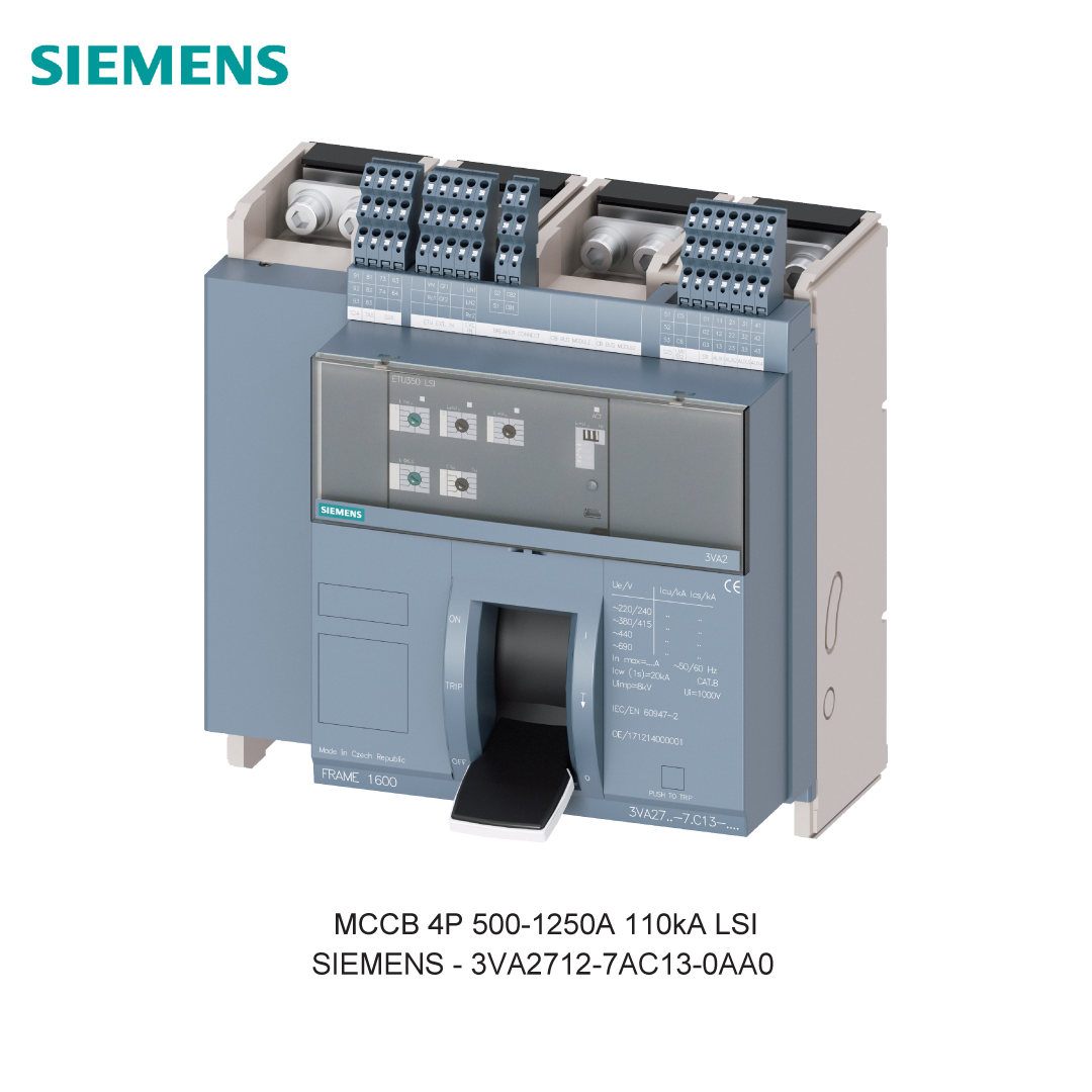 MCCB 4P 500-1250A 110kA LSI