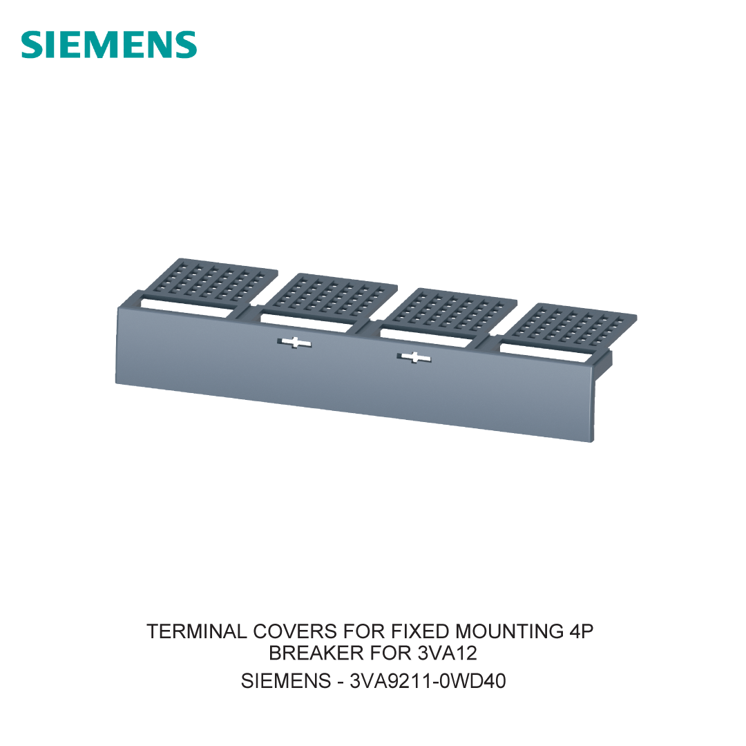 TERMINAL COVERS FOR FIXED MOUNTING 4P BREAKER FOR 3VA12