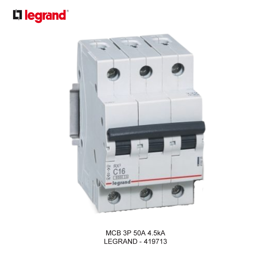 LEGRAND MCB 3P 50A 4.5kA