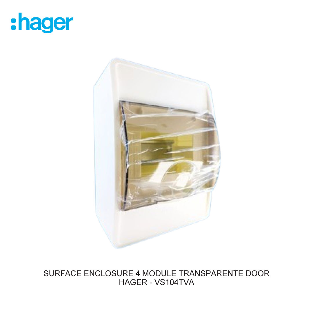 SURFACE ENCLOSURE 4 MODULE TRANSPARENTE DOOR