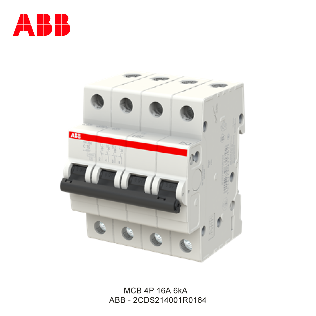 MCB 4P 16A 6kA CURVA C
