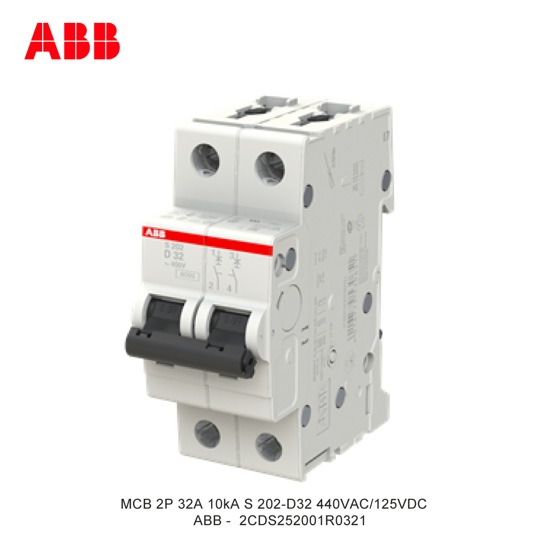 MCB 2P 32A 6kA/10kA KURVA D