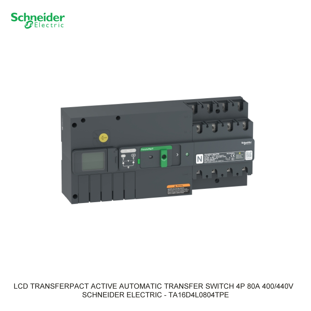 LCD TRANSFERPACT ACTIVE AUTOMATIC TRANSFER SWITCH 4P 80A 400/440V