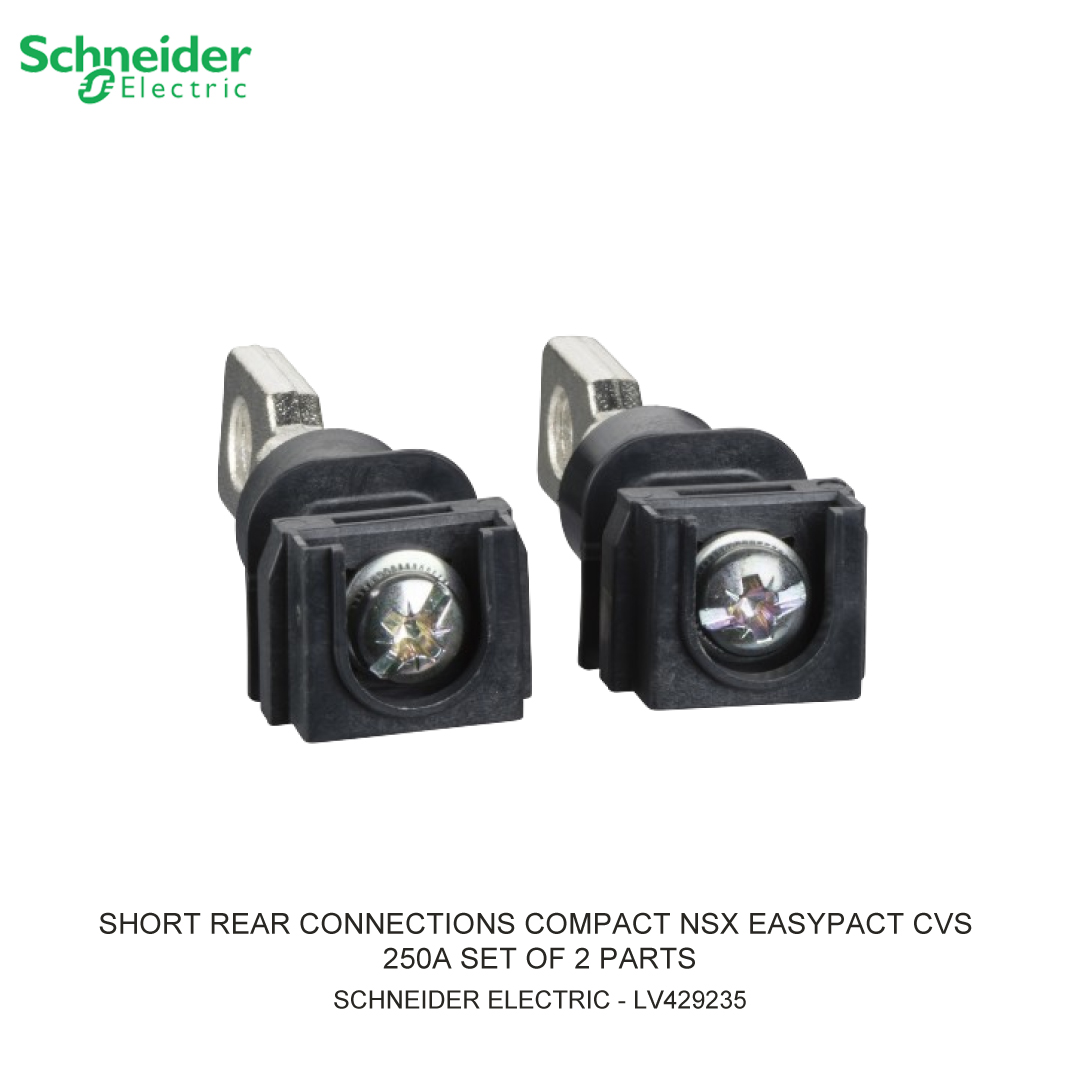 SHORT REAR CONNECTIONS COMPACT NSX EASYPACT CVS 250A SET OF 2 PARTS