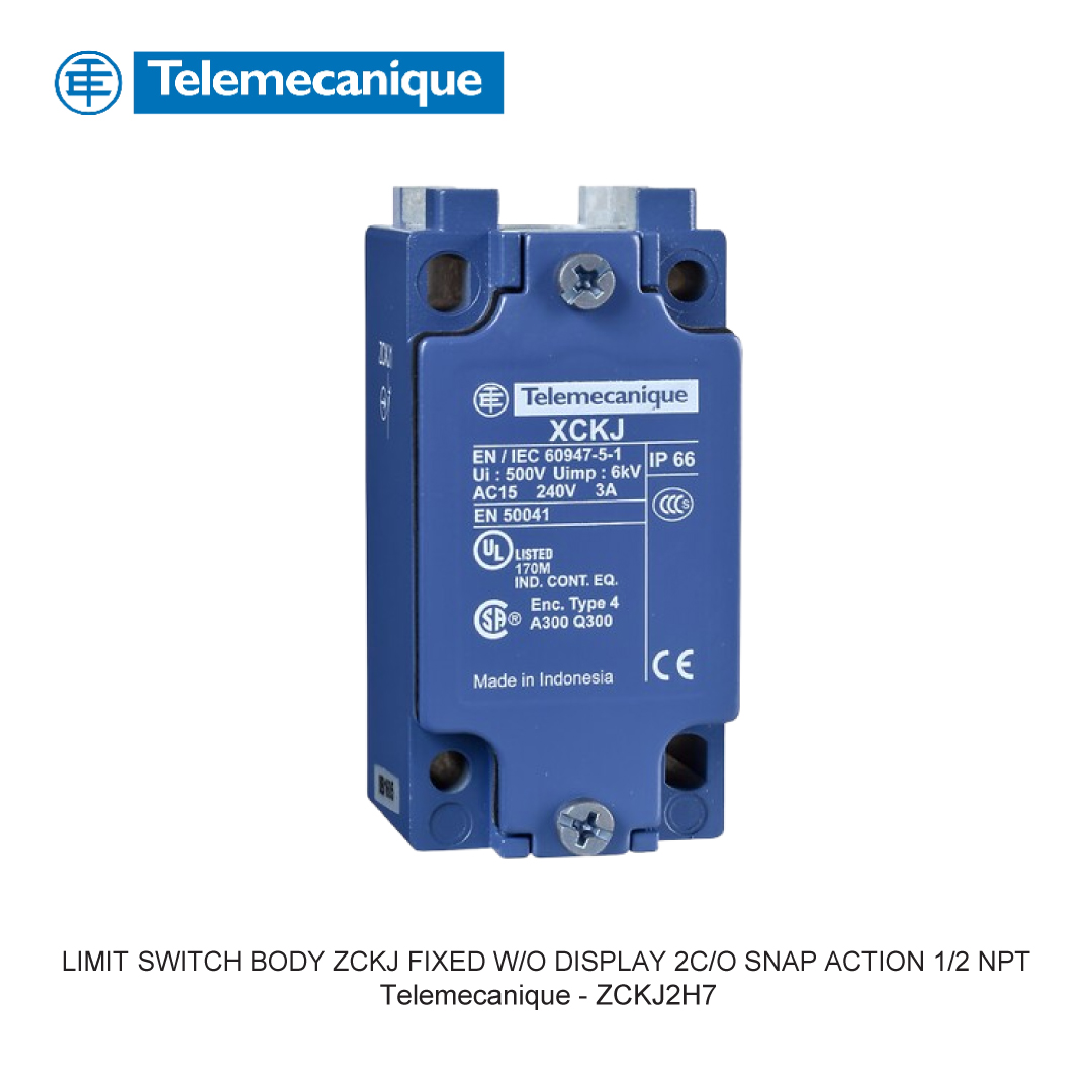 LIMIT SWITCH BODY ZCKJ FIXED W/O DISPLAY 2C/O SNAP ACTION 1/2 NPT