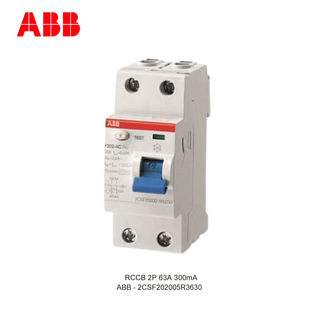 RCCB 2P 63A 300mA