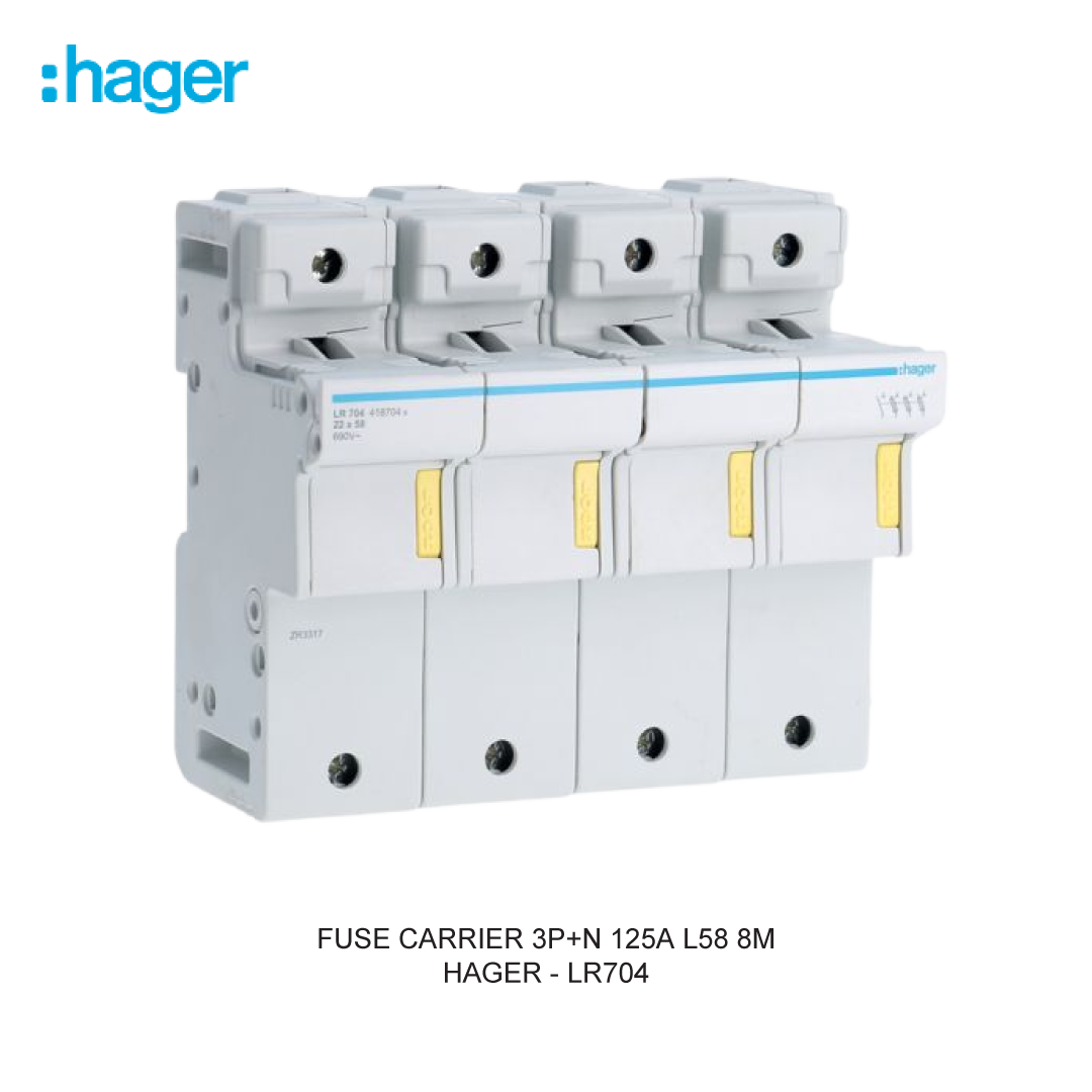 FUSE CARRIER 3P+N 125A L58 8M