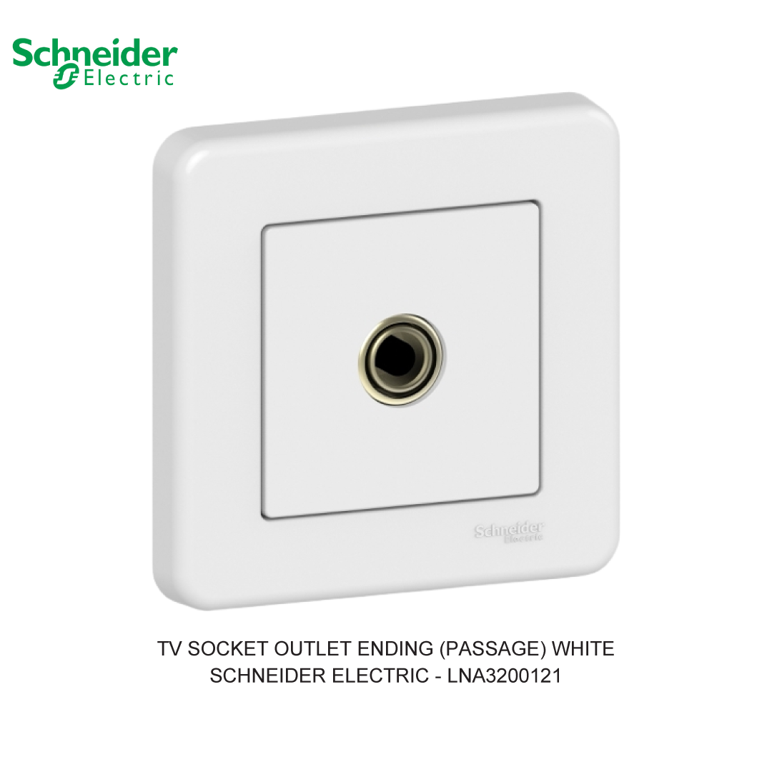 TV SOCKET OUTLET ENDING (PASSAGE) WHITE