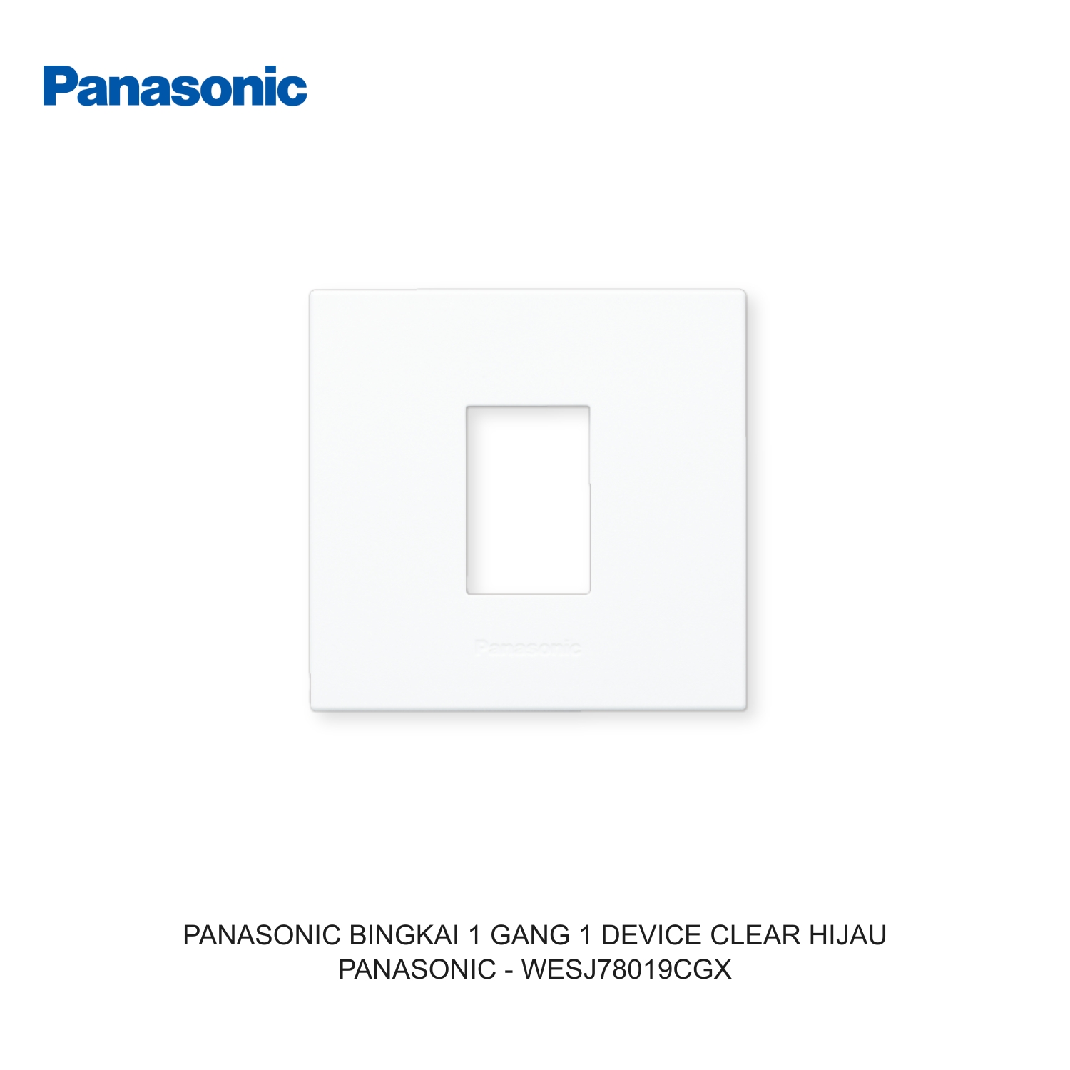 PANASONIC BINGKAI 1 GANG 1 DEVICE CLEAR HIJAU