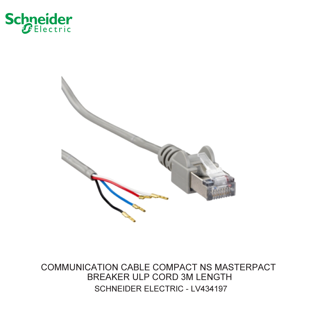 COMMUNICATION CABLE COMPACT NS MASTERPACT BREAKER ULP CORD 3M LENGTH SCHNEIDER ELECTRIC