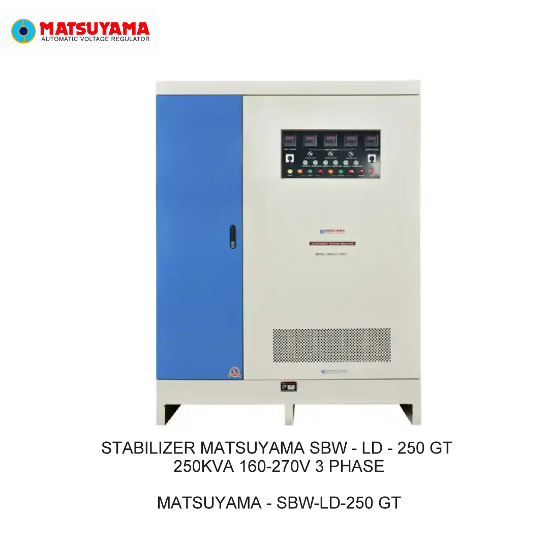 STABILIZER MATSUYAMA SBW - LD - 250 GT 250KVA 160-270V 3 PHASE