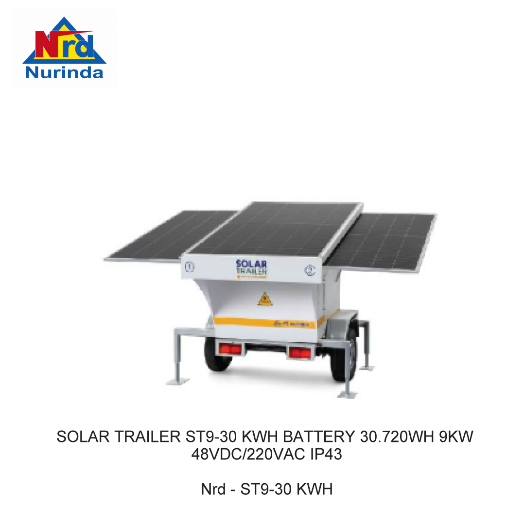 SOLAR TRAILER ST9-30 KWH BATTERY 30.720WH 9KW 48VDC/220VAC IP43