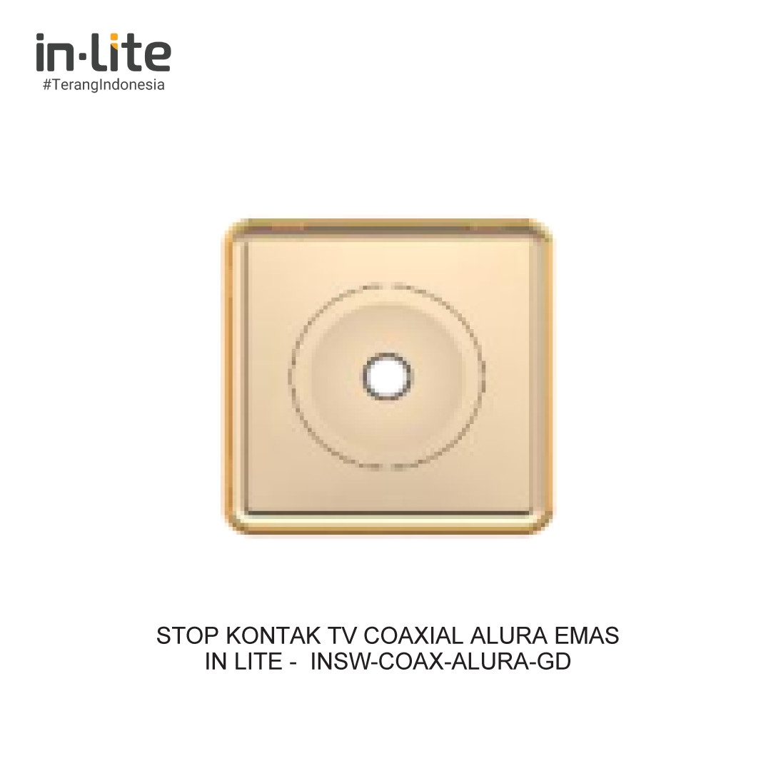 IN-LITE STOP KONTAK TV COAXIAL ALURA EMAS