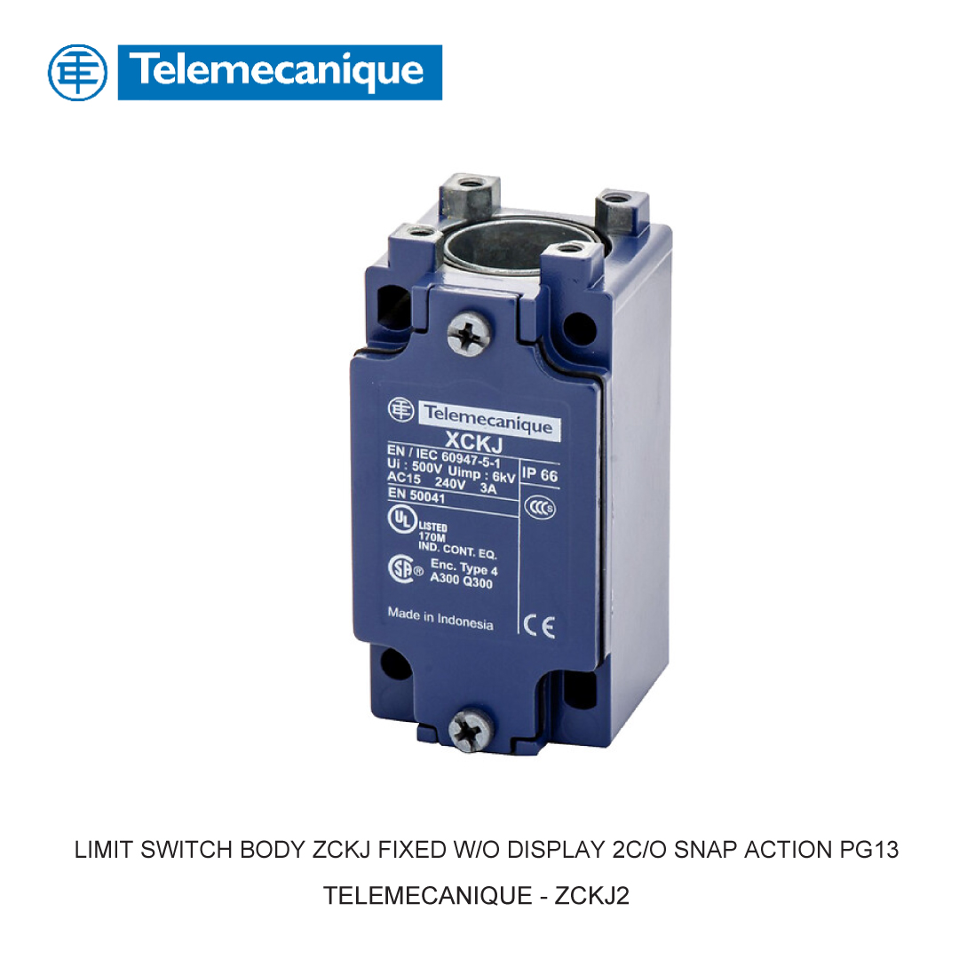LIMIT SWITCH BODY ZCKJ FIXED W/O DISPLAY 2C/O SNAP ACTION PG13
