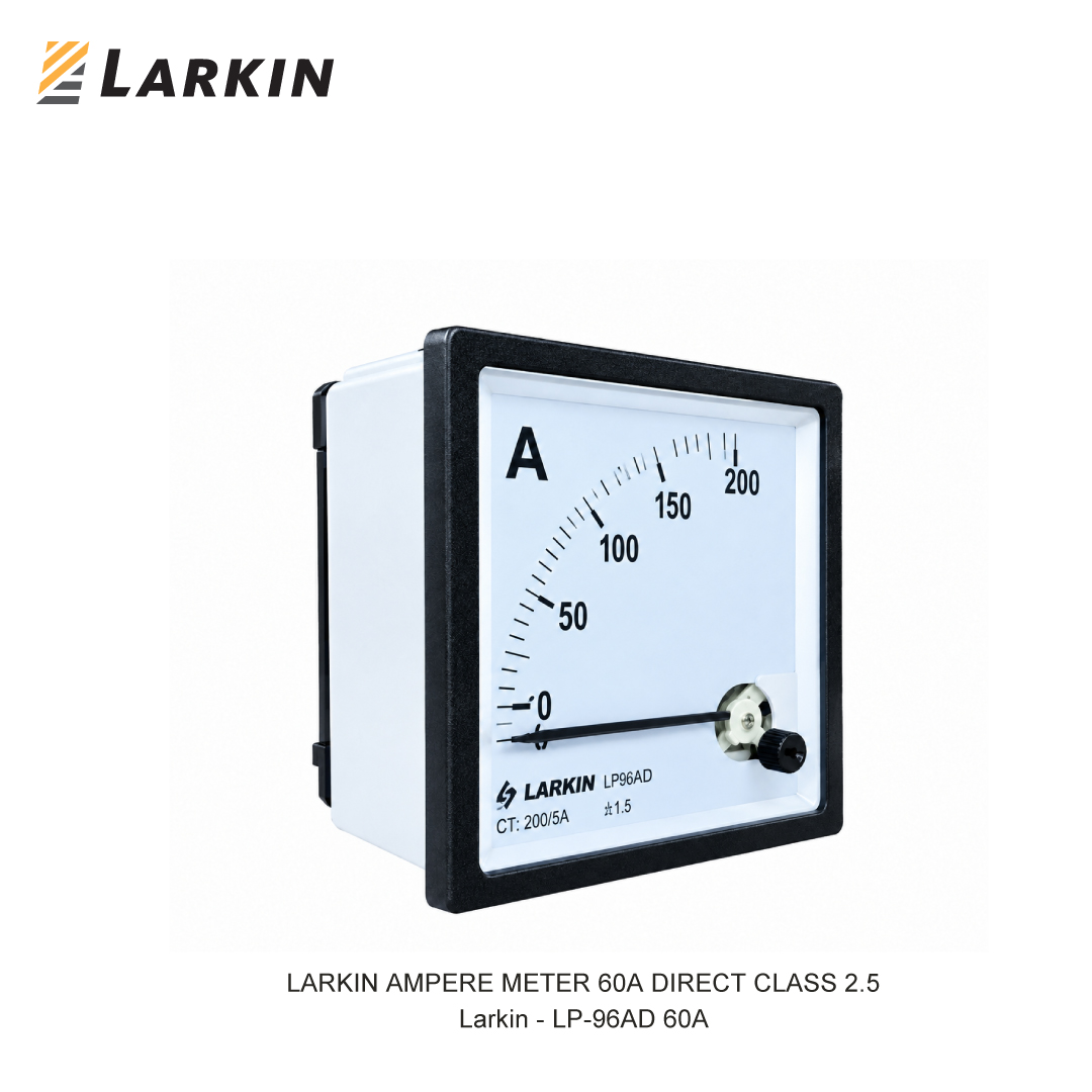 LARKIN AMPERE METER 60A DIRECT CLASS 2.5
