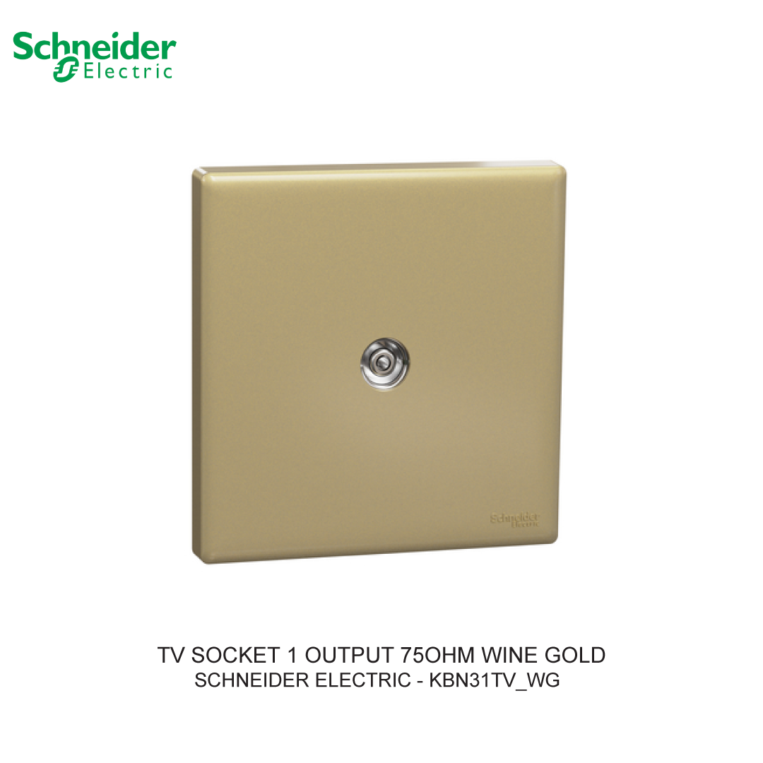 TV SOCKET 1 OUTPUT 75OHM WINE GOLD VIVACE E