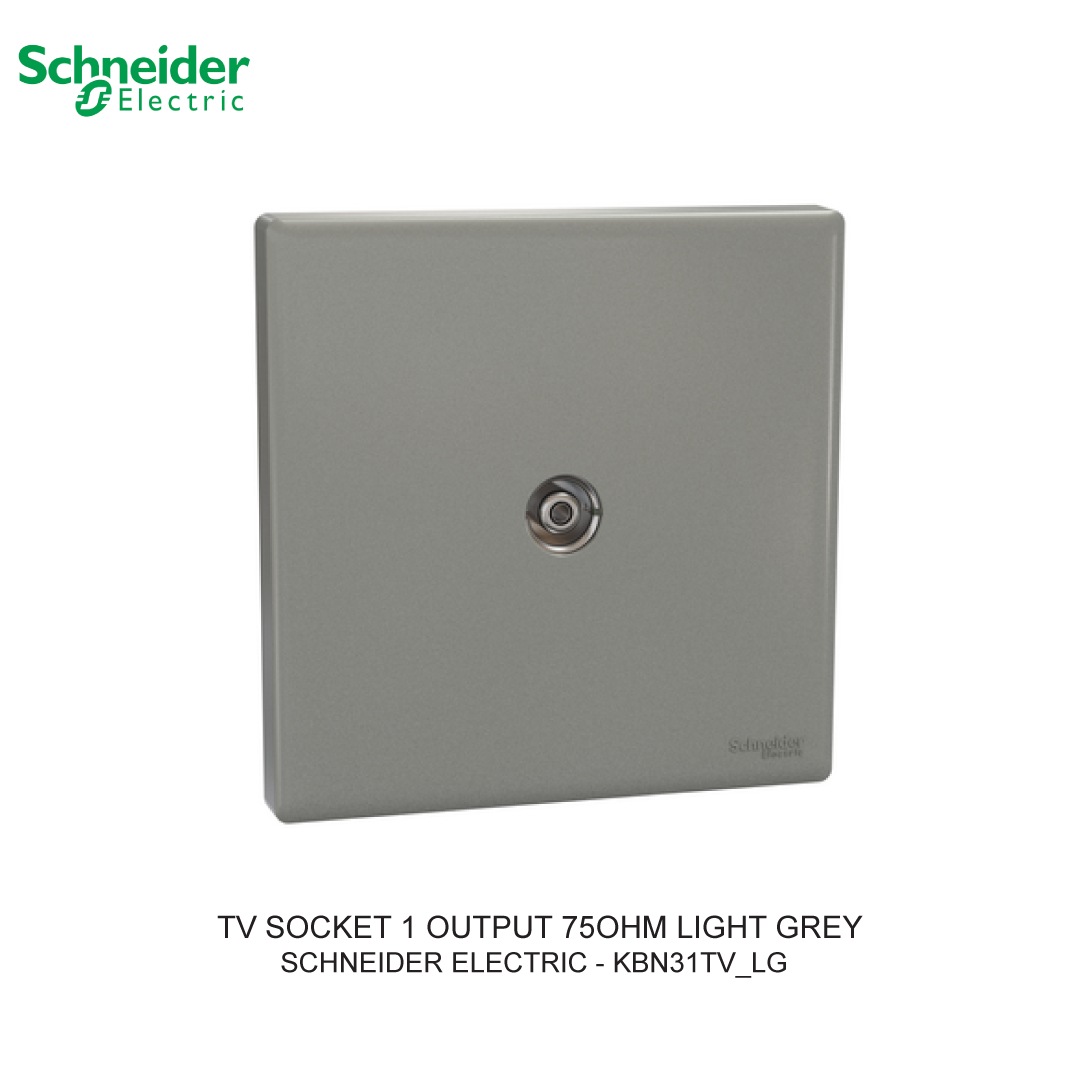 TV SOCKET 1 OUTPUT 75OHM LIGHT GREY VIVACE E