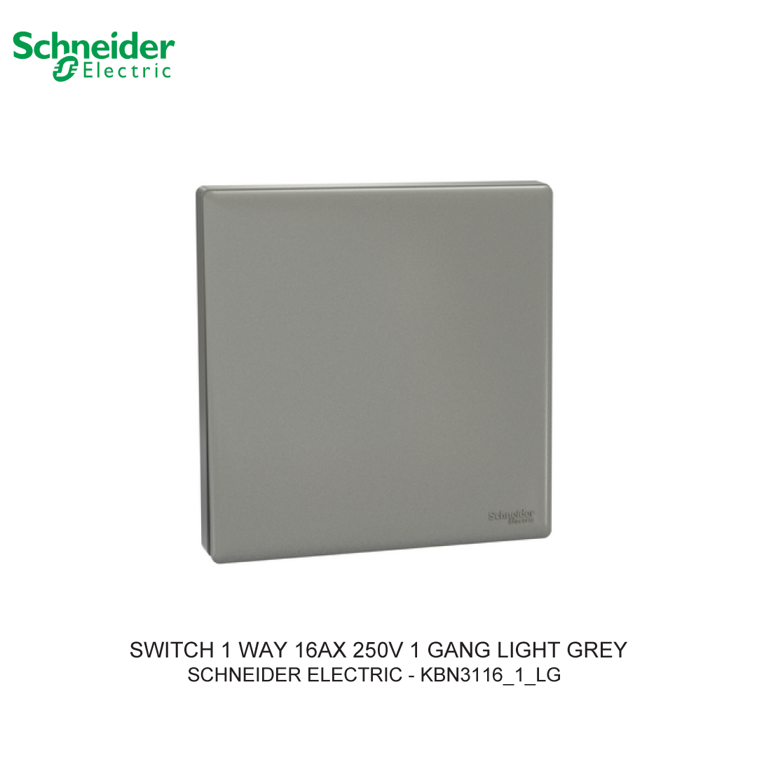 SWITCH 1 WAY 16AX 250V 1 GANG LIGHT GREY VIVACE E
