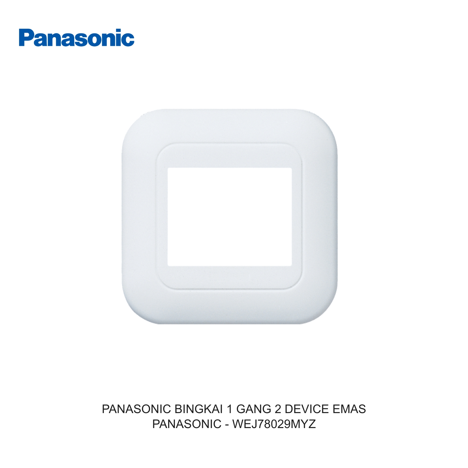 PANASONIC BINGKAI 1 GANG 2 DEVICE EMAS