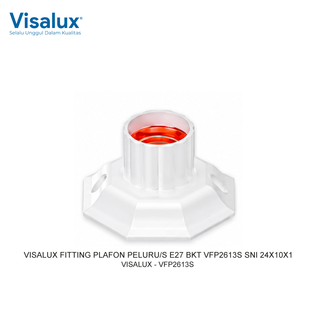 FITTING PLAFON PELURU/S E27 BKT VFP2613S SNI 24X10X1 VISALUX