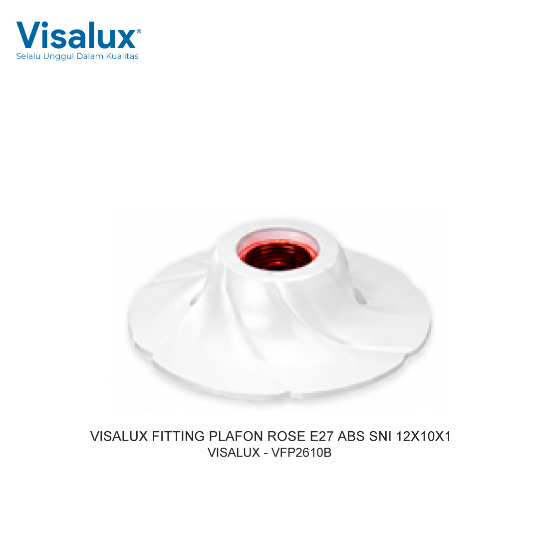 FITTING PLAFON ROSE E27 ABS SNI 12X10X1 VISALUX