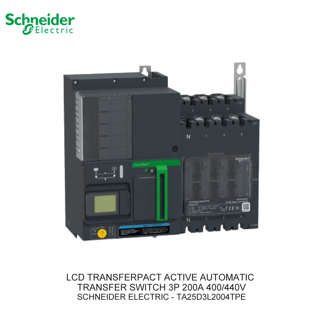 LCD TRANSFERPACT ACTIVE AUTOMATIC TRANSFER SWITCH 3P 200A 400/440V