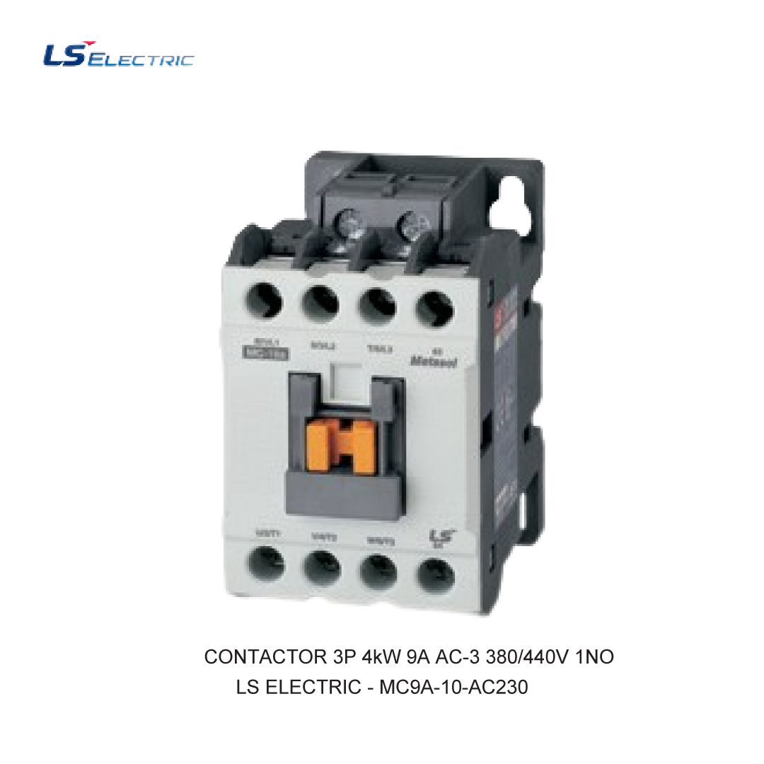 CONTACTOR 3P 4kW 9A AC-3 380/440V 1NO