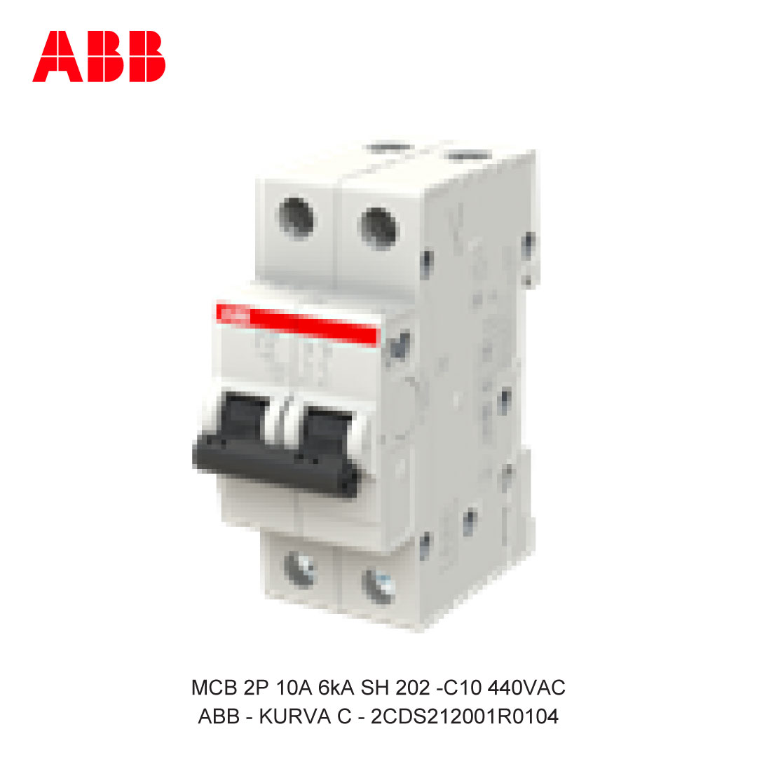 MCB 2P 10A 6kA CURVA C