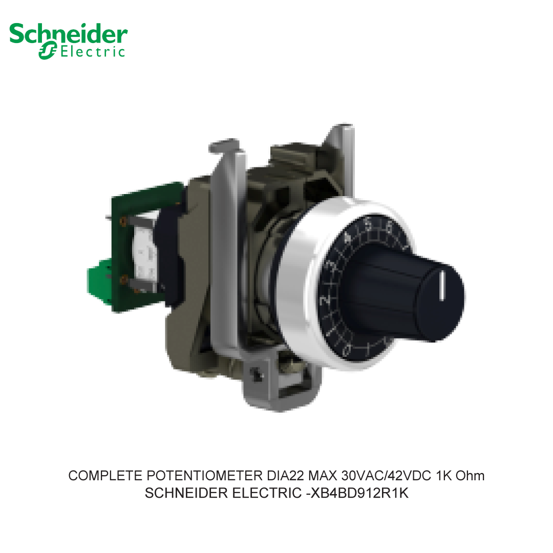 COMPLETE POTENTIOMETER DIA22 MAX 30VAC/42VDC 1K Ohm