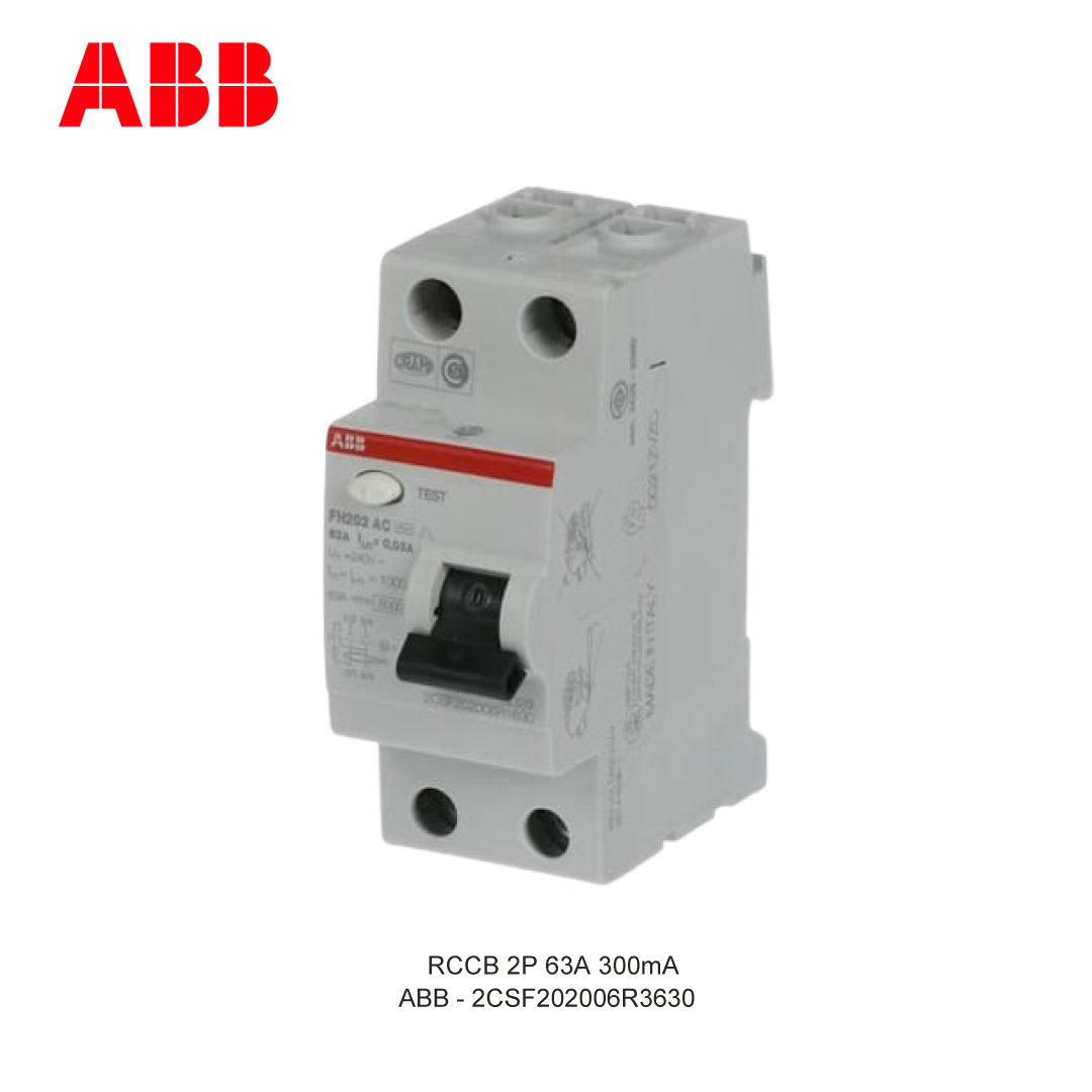 RCCB 2P 63A 300mA
