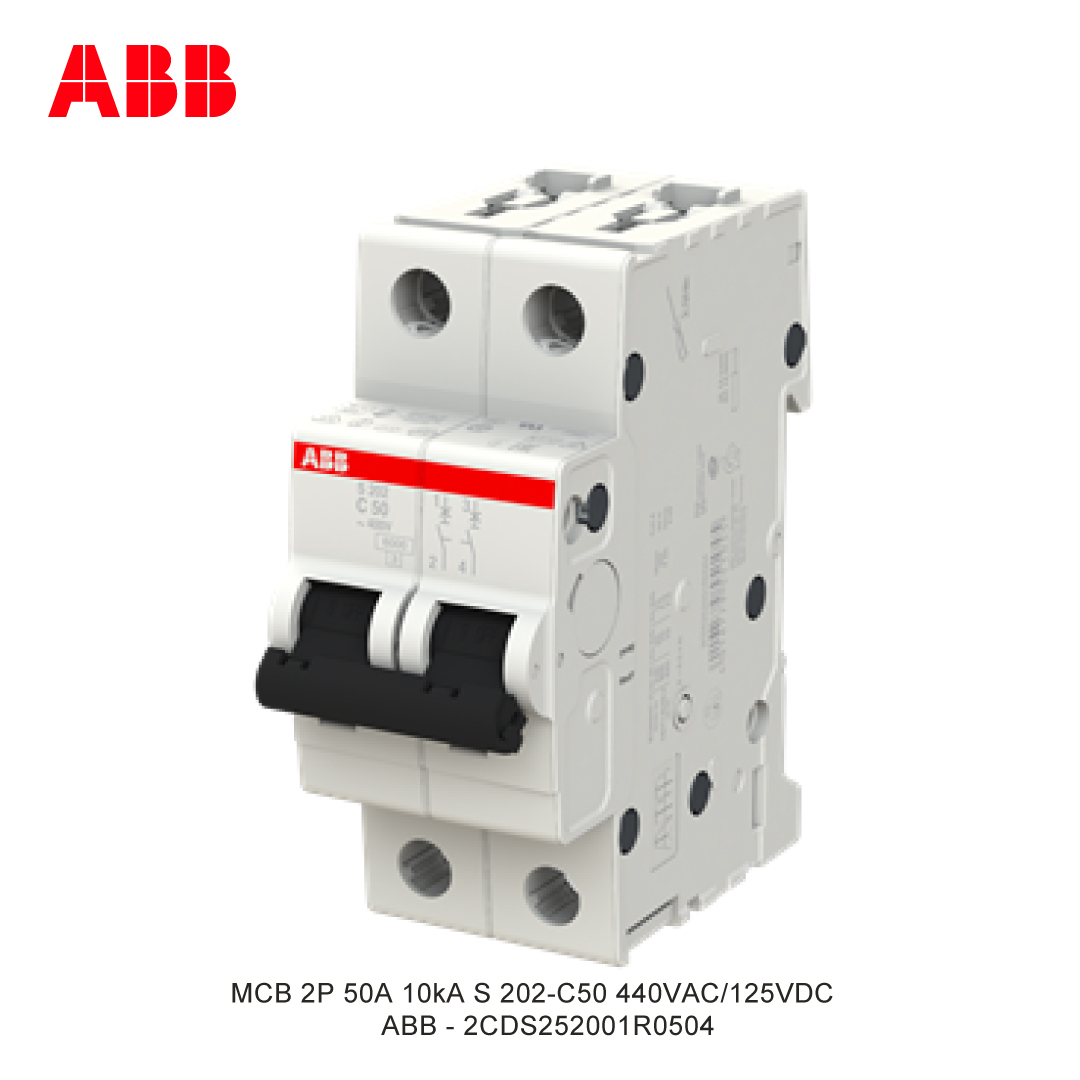 MCB 2P 50A 6kA/10kA KURVA C