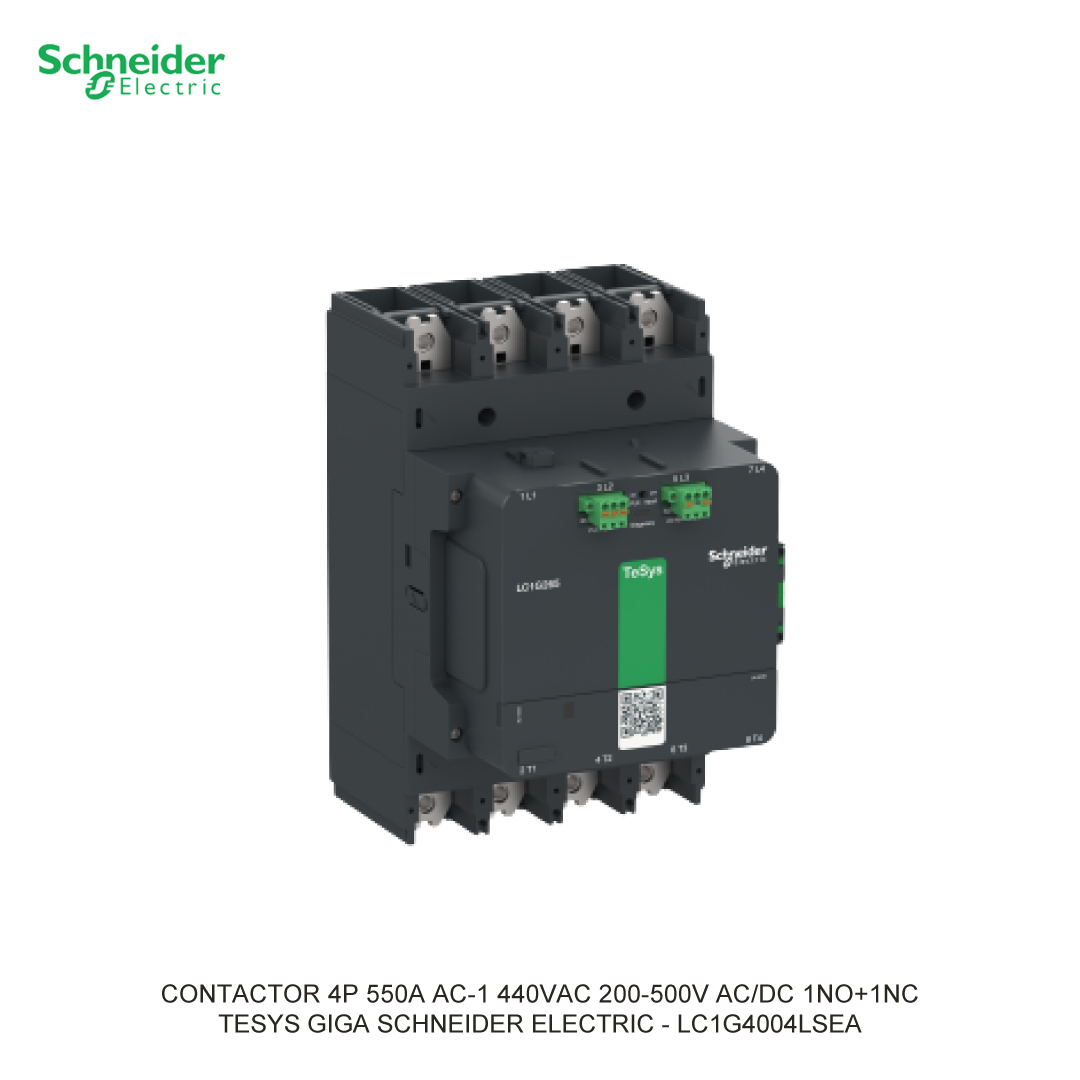 CONTACTOR 4P 550A AC-1 440VAC 200-500V AC/DC 1NO+1NC