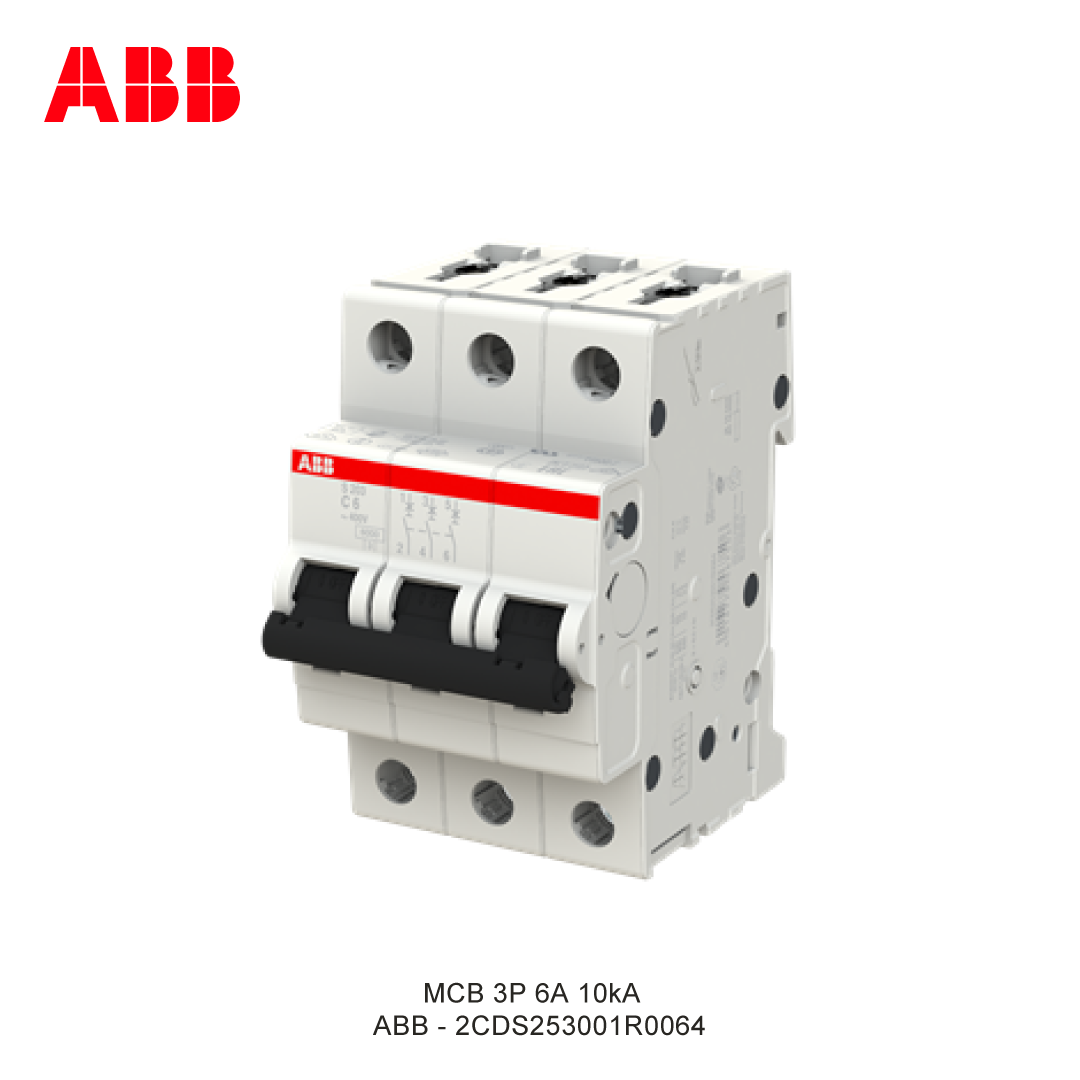 MCB 3P 6A 6kA/10kA KURVA C