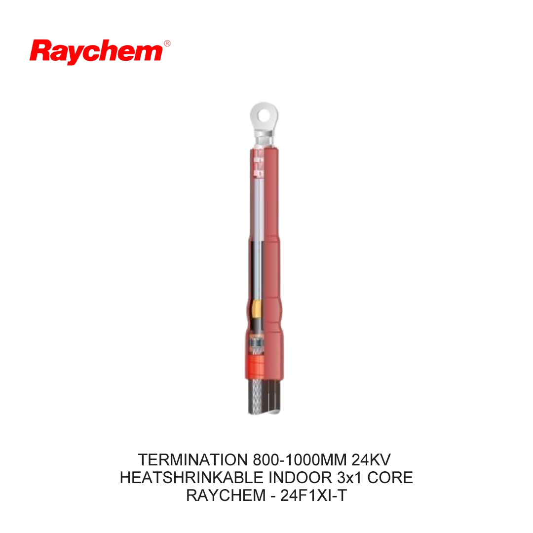 TERMINATION 800-1000MM 24KV HEATSHRINKABLE INDOOR 3x1 CORE