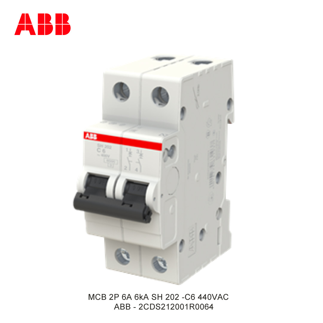 MCB 2P 6A 6kA KURVA C