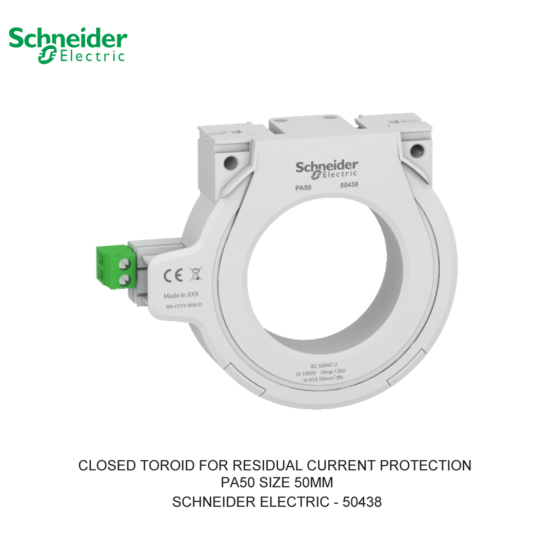 CLOSED TOROID FOR RESIDUAL CURRENT PROTECTION PA50 SIZE 50MM