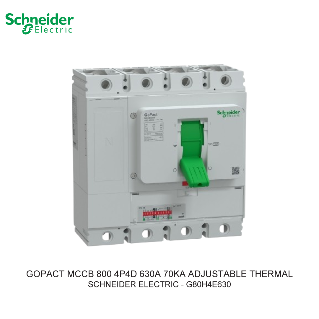 GOPACT MCCB 4P4D 630A 70KA ADJUSTABLE THERMAL
