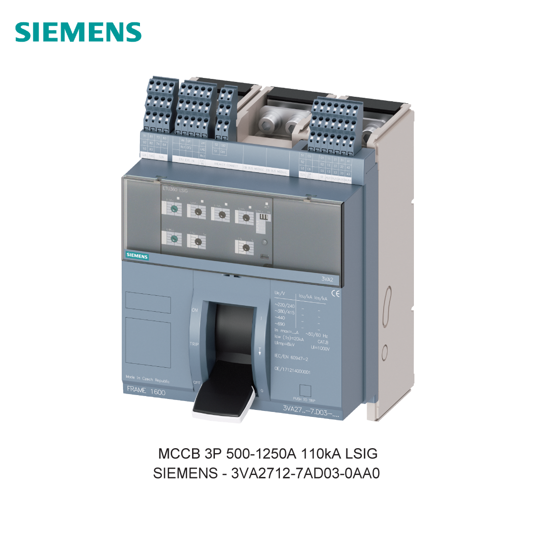 MCCB 3P 500-1250A 110kA LSIG