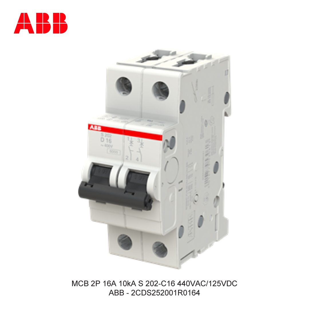 MCB 2P 16A 6kA/10kA CURVA C