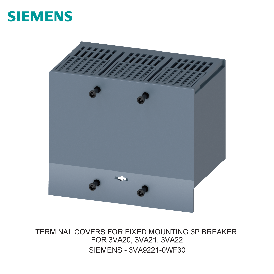 TERMINAL COVERS FOR FIXED MOUNTING 3P BREAKER FOR 3VA20, 3VA21, 3VA22