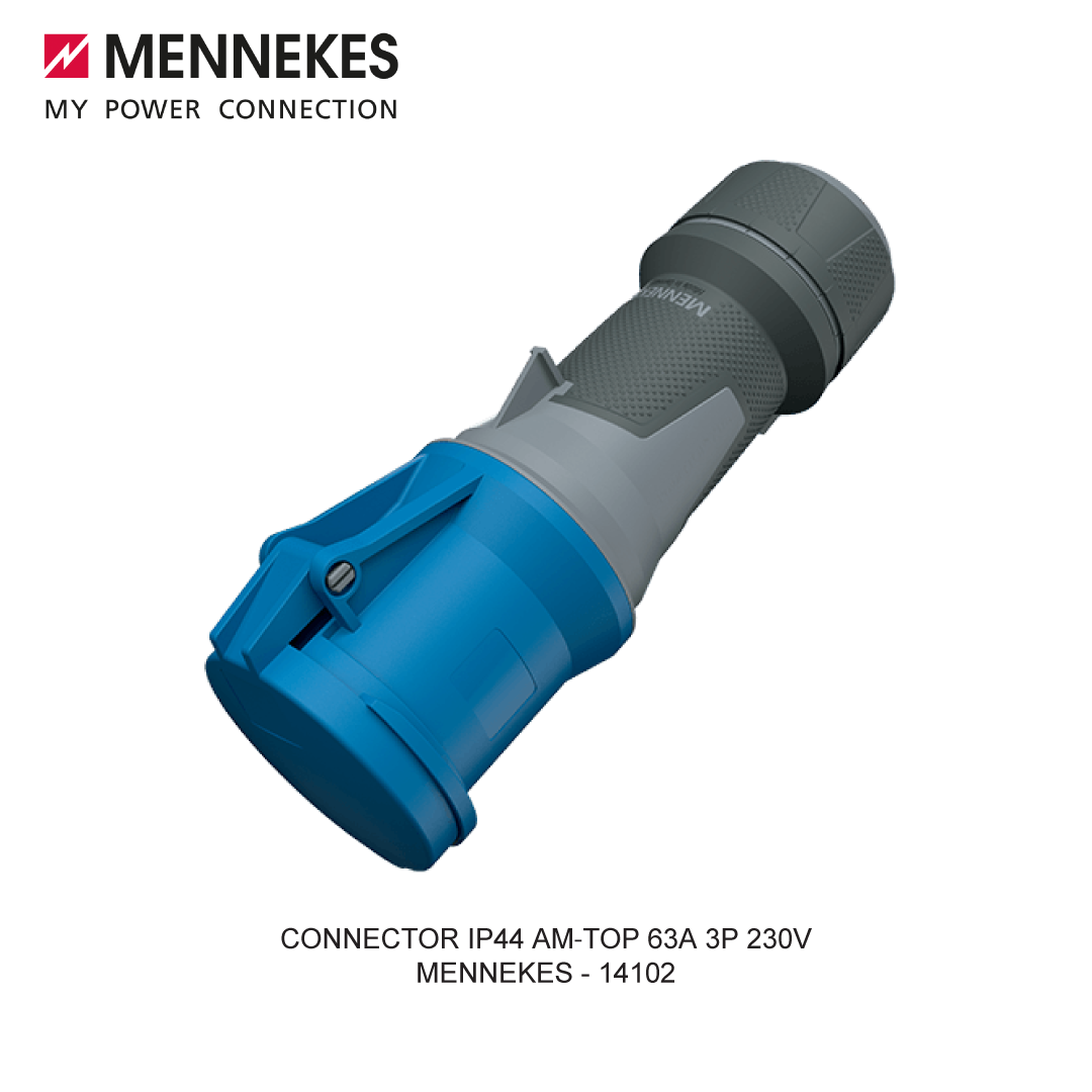 CONNECTOR IP44 AM-TOP 63A 3P 230V