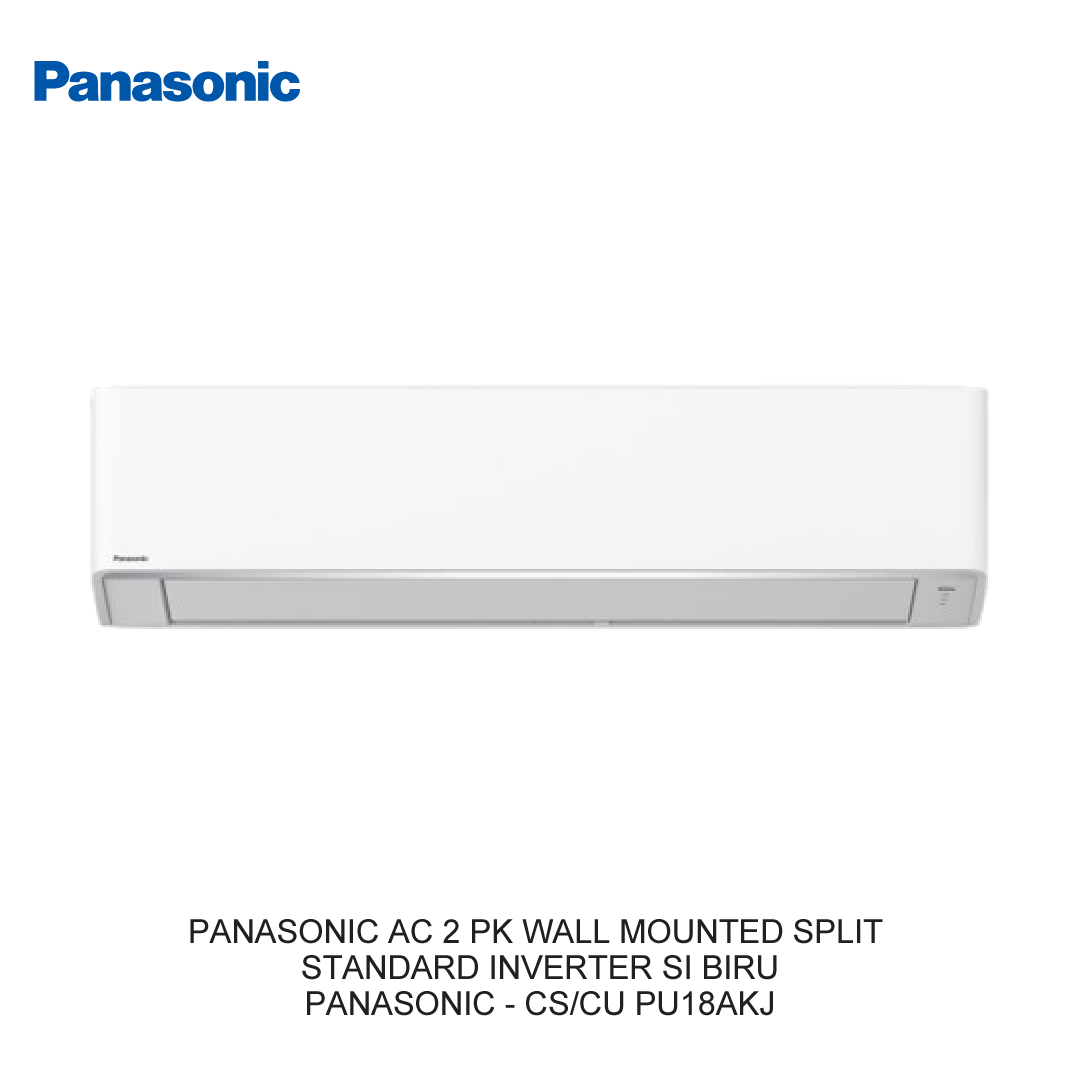 PANASONIC AC 2 PK WALL MOUNTED SPLIT STANDARD INVERTER SI BIRU