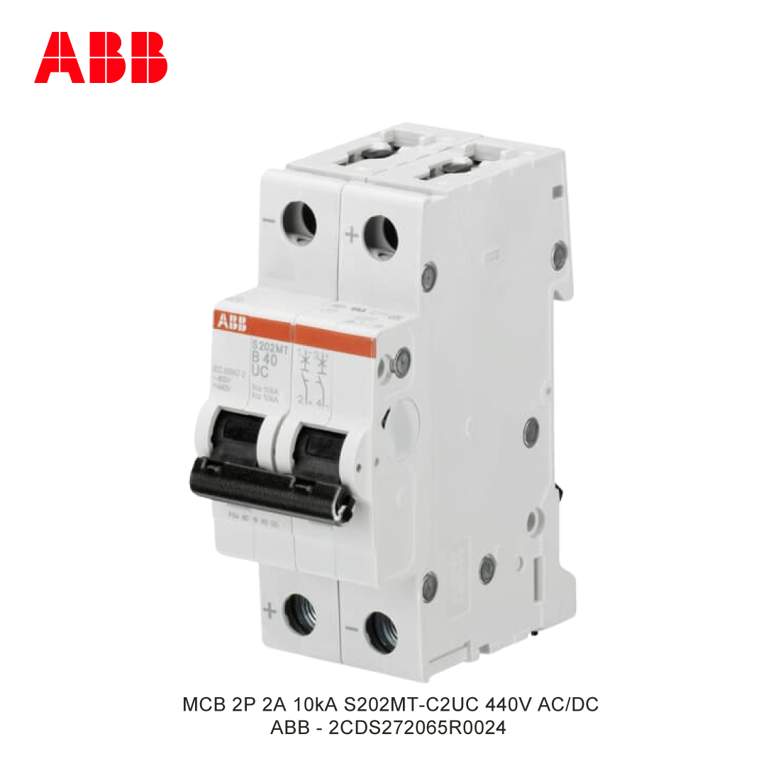 MCB 2P 2A 10kA CURVA C