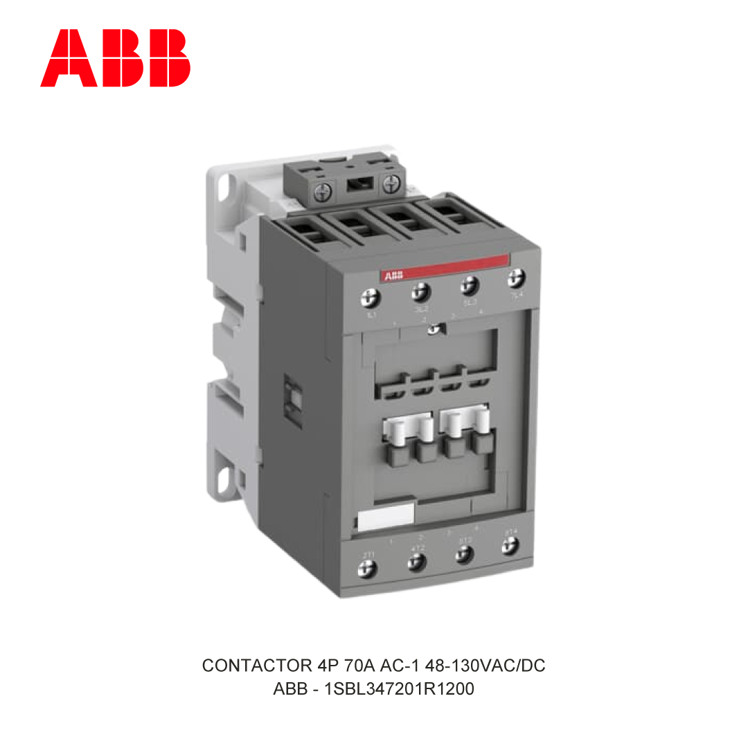 CONTACTOR 4P 70A AC-1 48-130V AC/DC