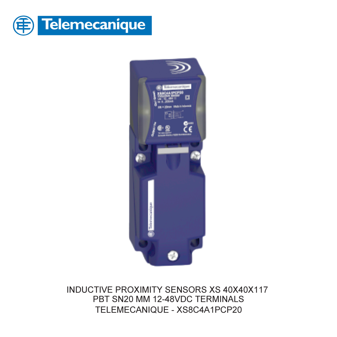 INDUCTIVE PROXIMITY SENSORS XS 40X40X117 PBT SN20 MM 12-48VDC TERMINALS