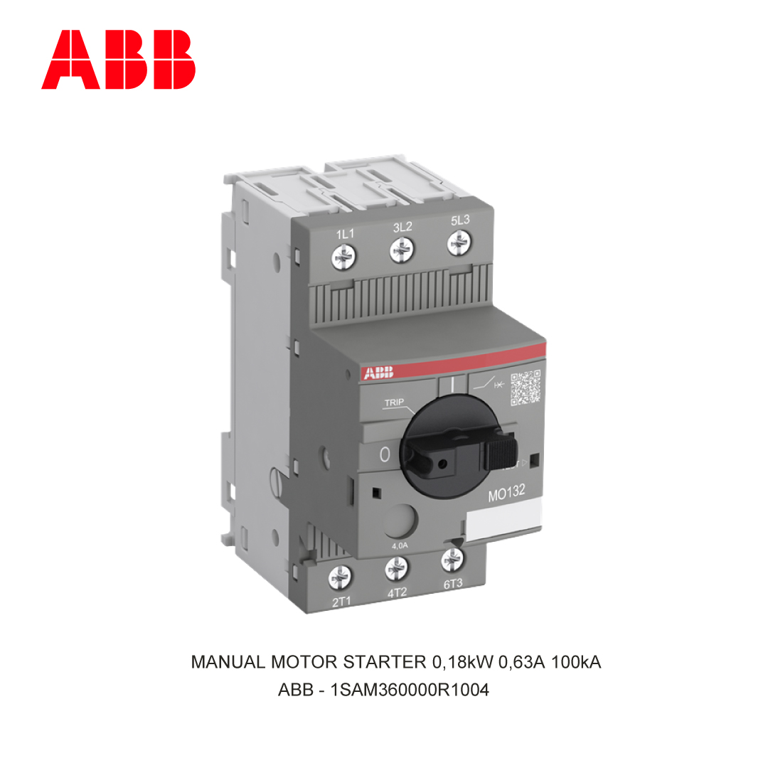 MANUAL MOTOR STARTER 0,18kW 0,63A 100kA