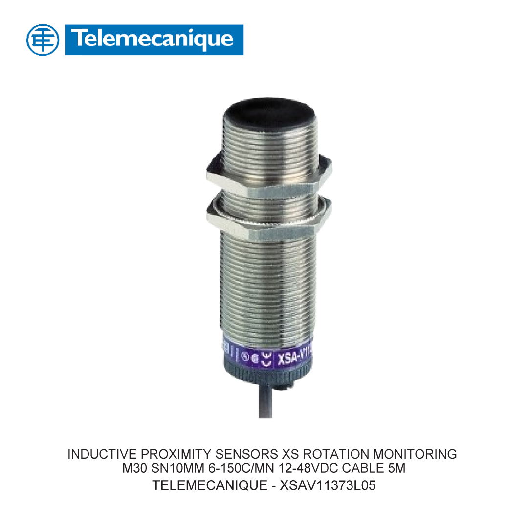 INDUCTIVE PROXIMITY SENSORS XS ROTATION MONITORING M30 SN10MM 6-150C/MN 12-48VDC CABLE 5M