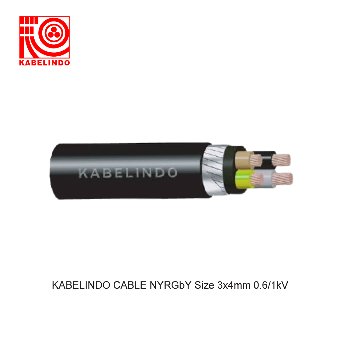 KABELINDO KABEL NYRGbY Size 3x4mm 0.6/1kV